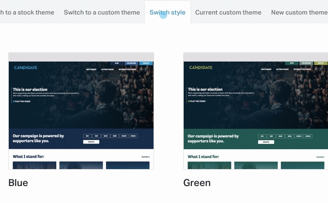 Switching the colour style for your CodeNation theme