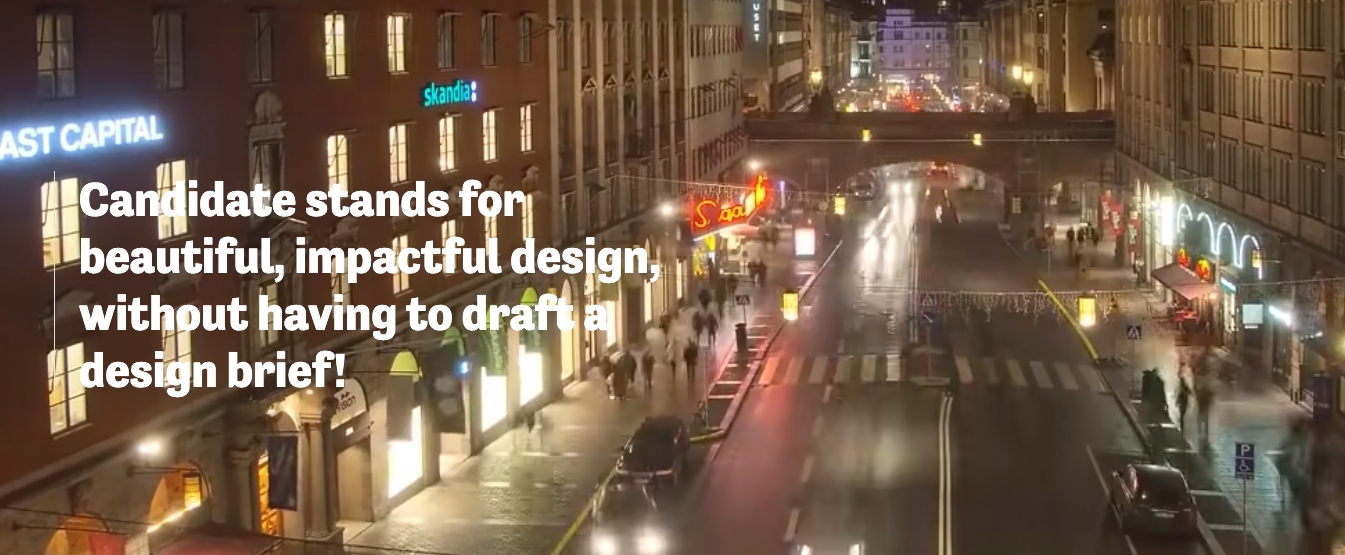 Candidate's Background Video Example